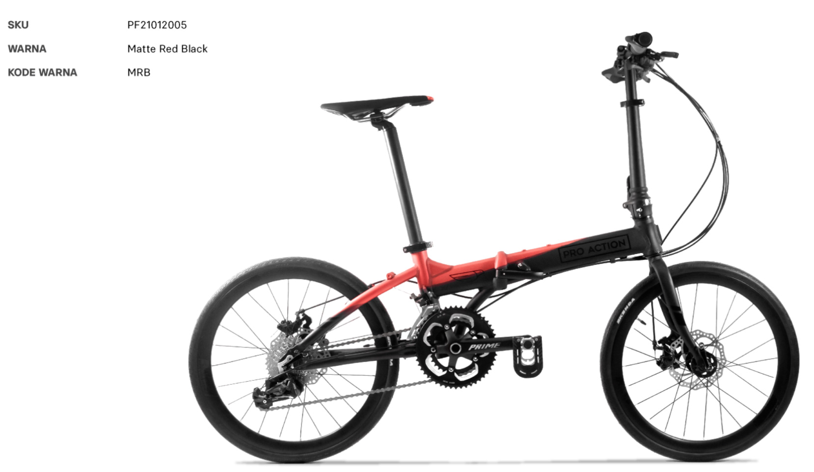 Folding bike pro action sale