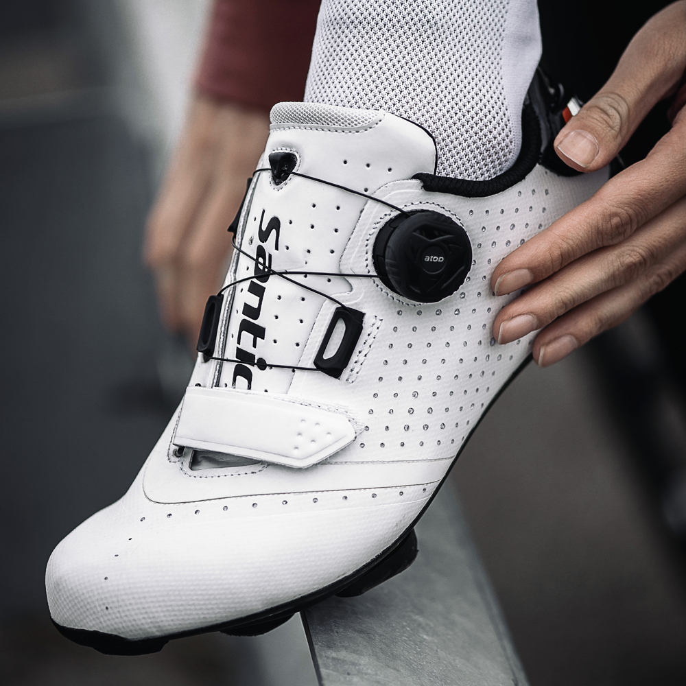  Sepatu  Cleat Road Bike Merk Santic Sepatu  Roadbike Santic 