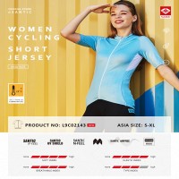 Jersey Sepeda wanita Santic Vence Women Cycling Jersey Short Sleeve L9C02143