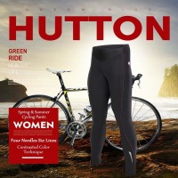 Santic Women's Cycling Long Pants Spring Summer Anti-UV Breathable Celana Panjang Padding Wanita hutton