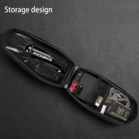 ROCKBROS Large Hard Shell Front Frame Tube Bike Bag Rainproof MTB Road Folding Saddle Bag Multifunctional Sepeda Lipat MTB Roadbike