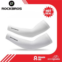 Arm Sleeve Rockbros XT001W Putih - Manset Sepeda - Manset Premium Import